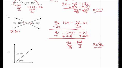 finding measurements of angles.
